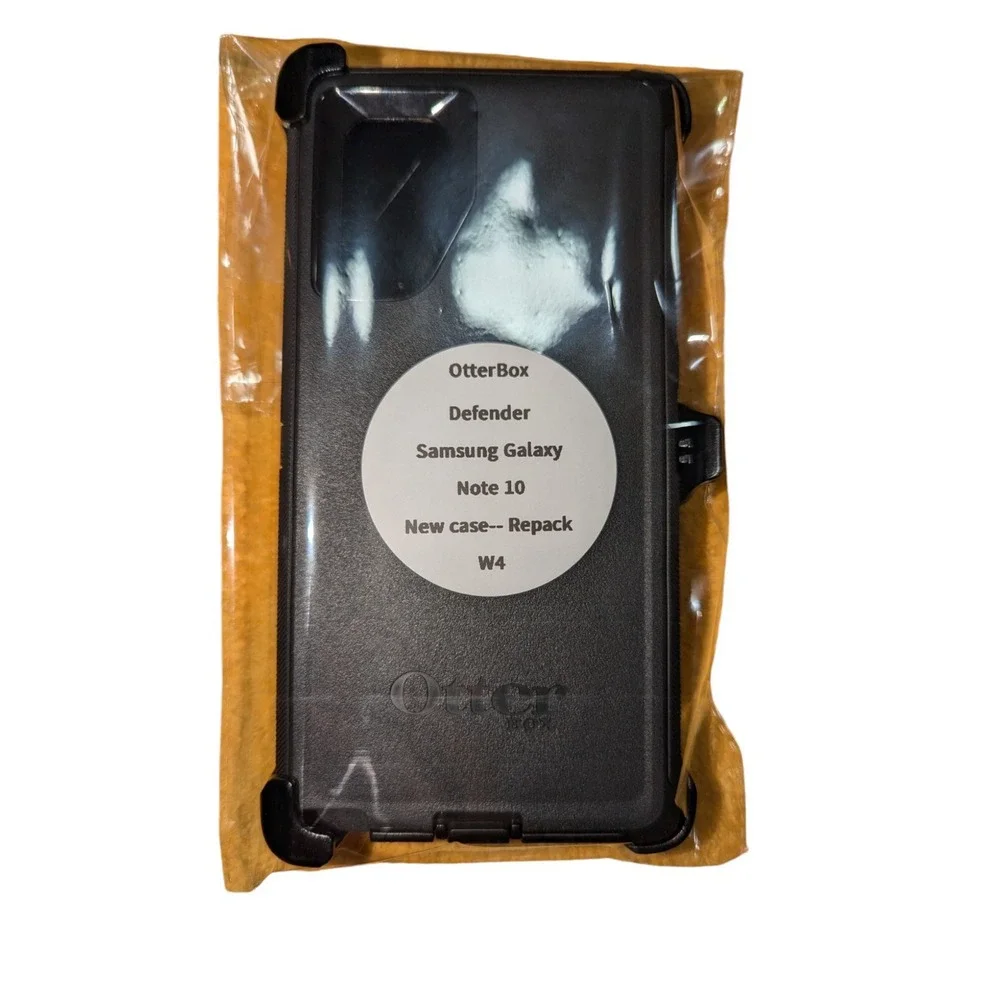OtterBox Defender Series‎ wHolster Clip Samsung Galaxy Note 10 Black Repack W4